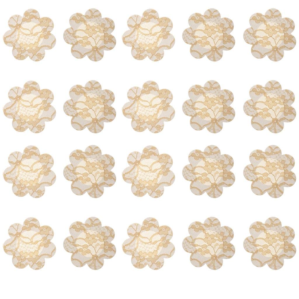 20Pcs Flower Breast Nipple Pasties Cover Bra Pad Self Adhesive Sticker Nude Clothing Shoes & Accessories | Womens Clothing | Intimates & Sleep | Breast Forms Enhancers-image-38