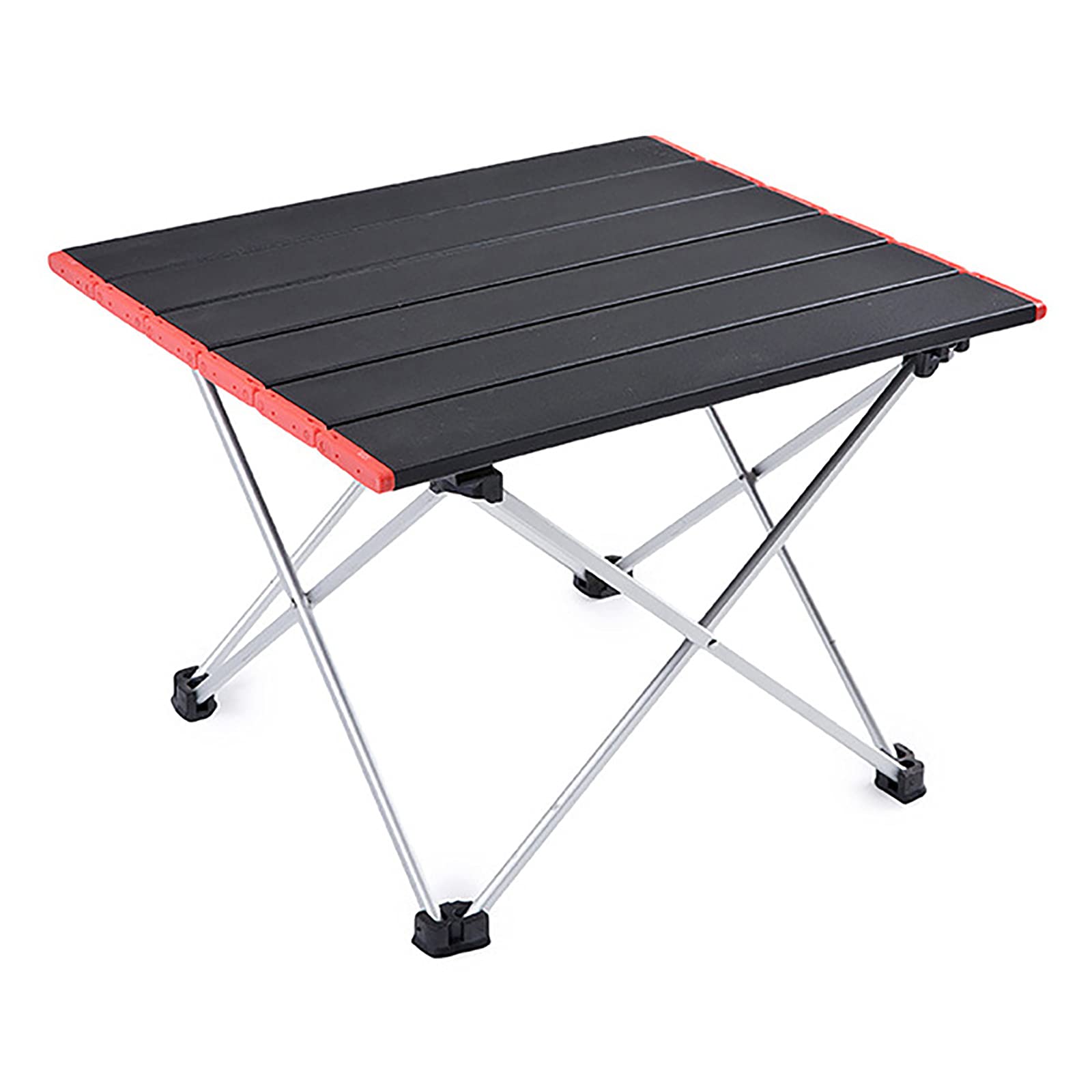 Table de camping portable noire au design épuré et finitions haut de gamme