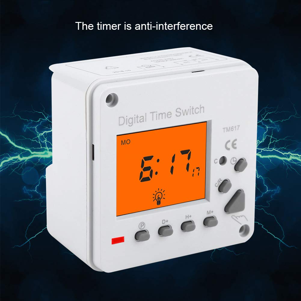 Minuteur Electronique Numerique 220V,Interrupteur Timer,Home Heating Touch sn Timer Constantly,Minuterie Intelligente Minuterie Numérique Programmable électrique Commutateur de Commande Intelligent av