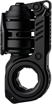SiniaN Fidget Toys Adults, Stainless Steel SiniaN Fidget Slider EDC Fidget Toys for Keep Focus & Anxiety Relief, Cool Gadgets for Men & EDC Collectors Aluminum Black
