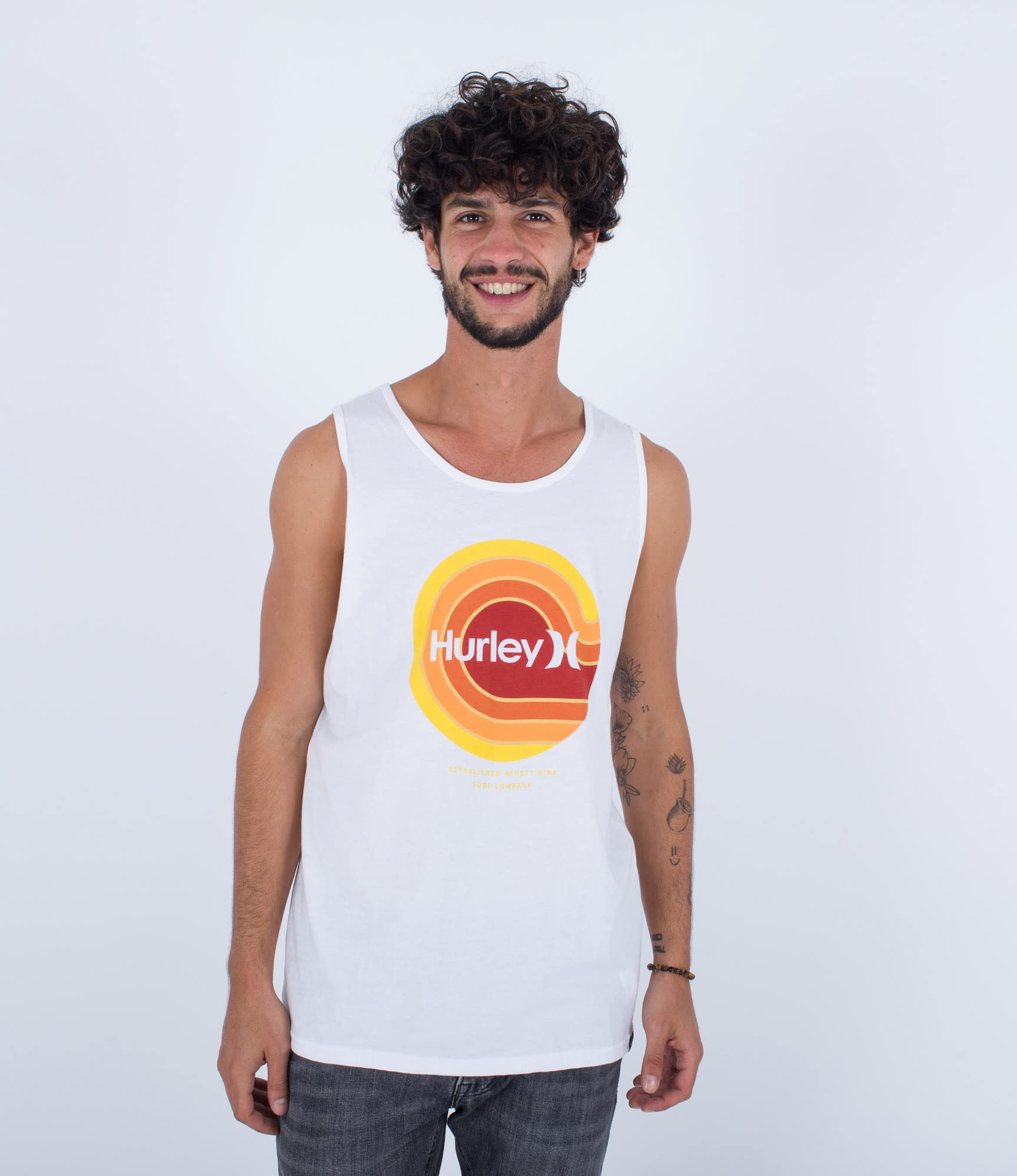 Hurley Men's Evd Barreledtank T Shirt, H100, S UK