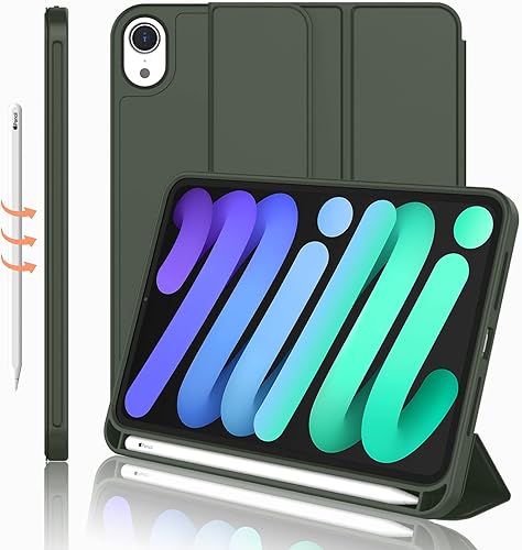 Miniatura 18 de iMieet Funda para iPad mini 7 2024 (A17 Pro), Funda para iPad mini 6 (8.3 pulgadas, modelo 2021), Funda para iPad mini 7ª/6ª generación con soporte