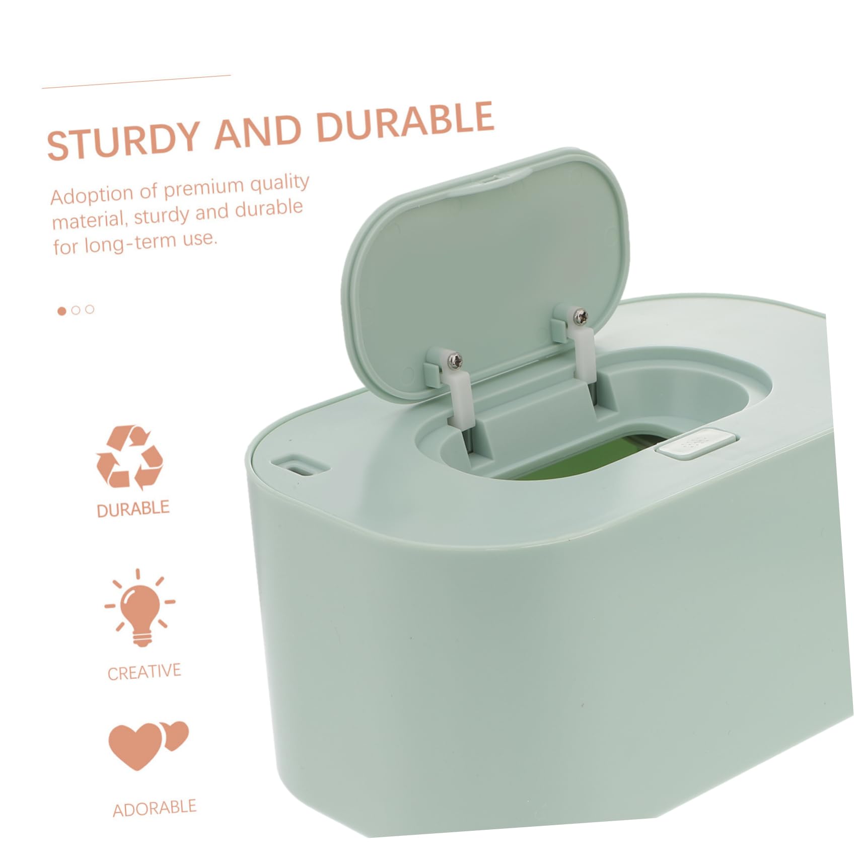 Amosfun 2 Stück Warmer USB Feuchttuchheizer mit Temperaturkontrolle Tragbarer Kabelloser Heizungsbehälter für Sensible Feuchttücher für Reisen und Unterwegs