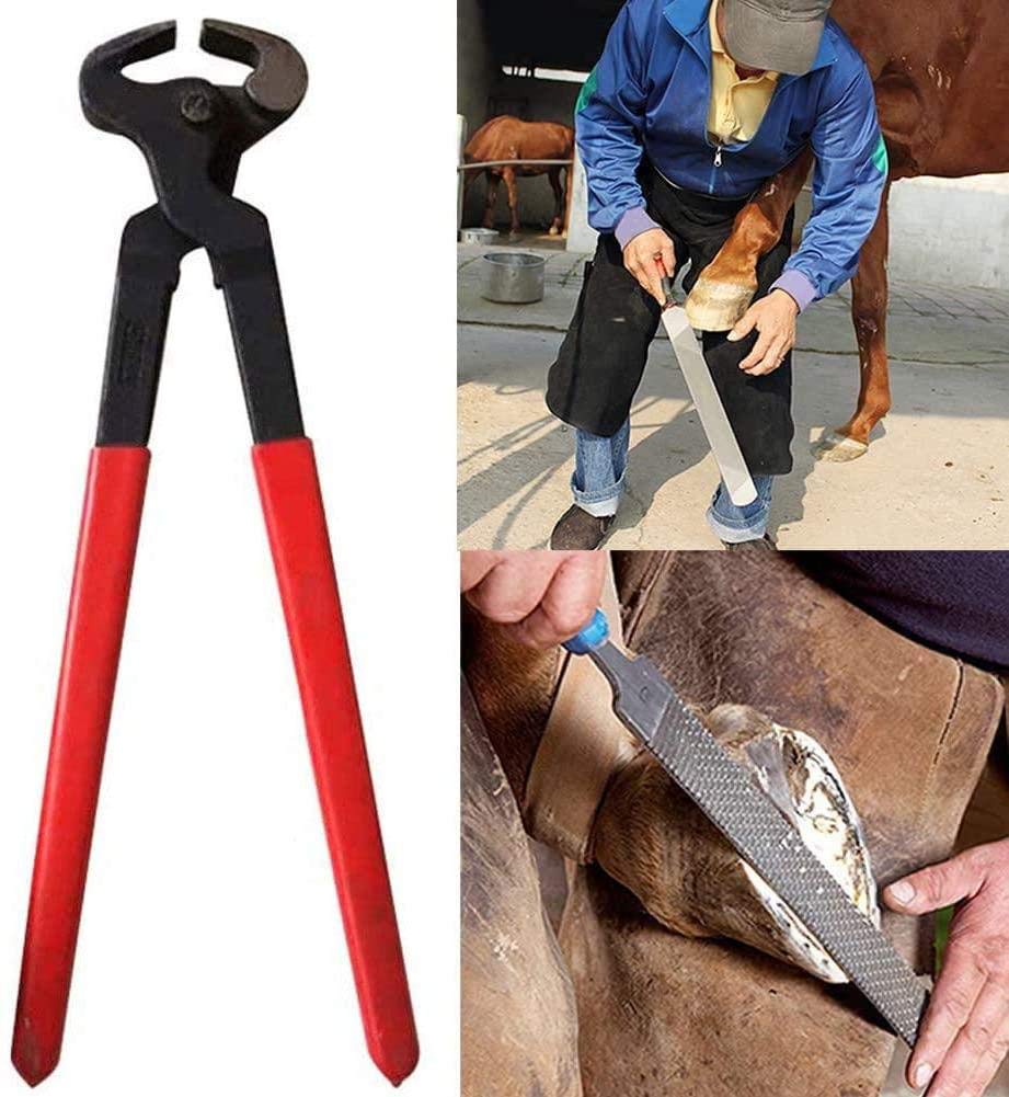Kit de Herramientas para Recortar Cascos de herrador de Caballos, Herramientas Profesionales para Recortar Cascos de Caballos