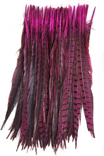 Miniatura 8 de kolight Juego de 100piezas Natural teñido de faisán plumas 1214inch decoración DIY