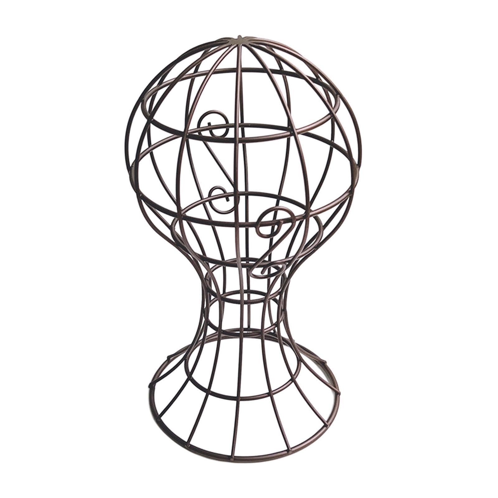 PIXZCSA Reliable Hat Stand Display Storage Holder Offers Sturdy Metal For Organizing Hats Caps And Wigs And Can Also Be Used As Wig Rack. Hat Rack Stand Metal