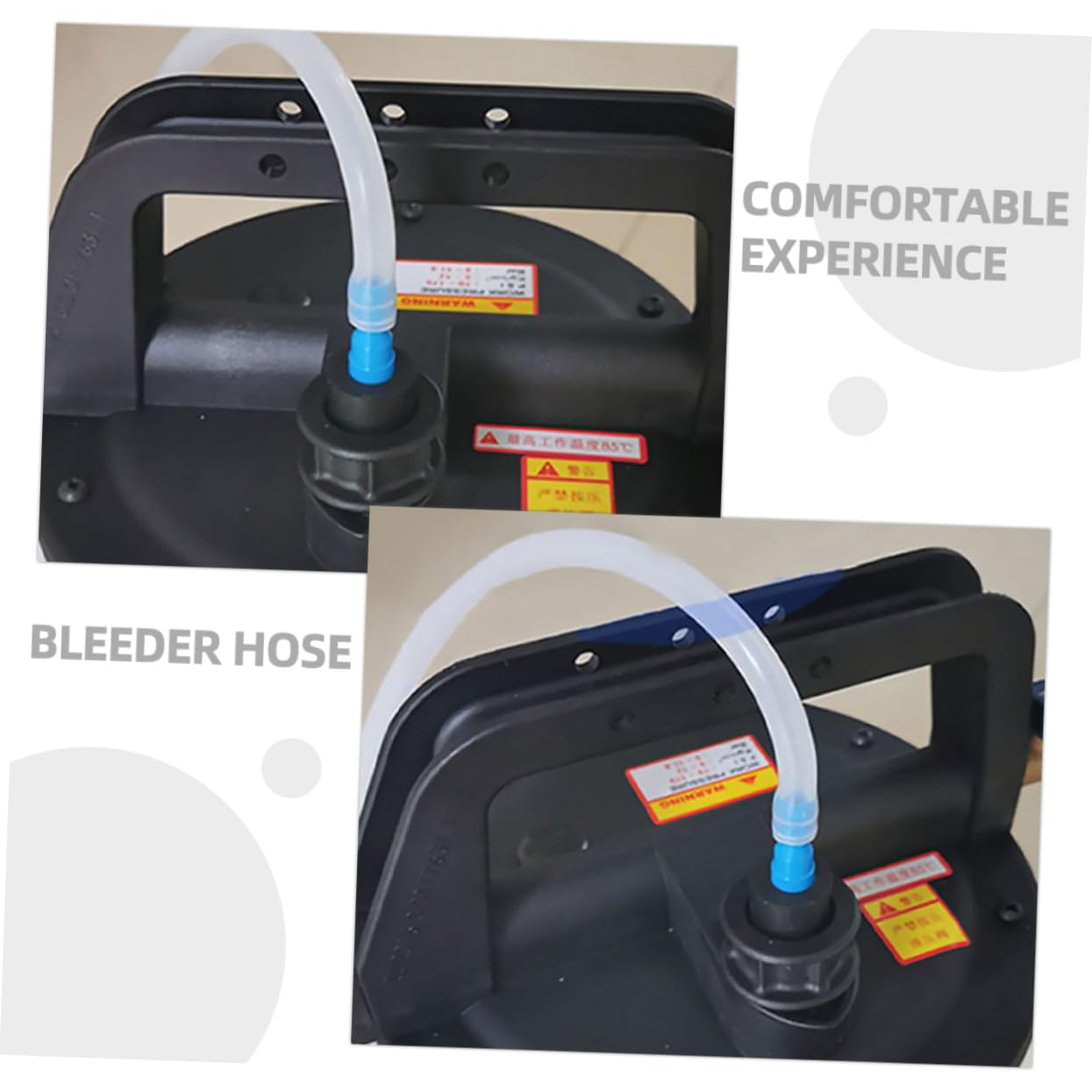 Cabilock 2pcs Brake Fluid Bleeder Hose Car Brake Oil Bleeder Connector Oil Change Tool Car Accessories