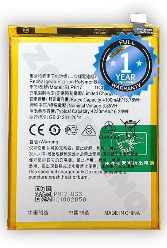 Image of Original BLP817 Battery for Oppo A15 / A3s Battery with 1 Year Warranty**** (B341)