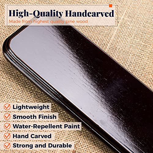 Sturdy Wood Wall Sconces Set Of Two Candle Holder – Wall Candle Sconces For Candles, Plants, Vase & More – Brown Wall Candle Holders, 16 X 4 X 5 In., Screws Included – Candle Holder Wall Decor #TOP4