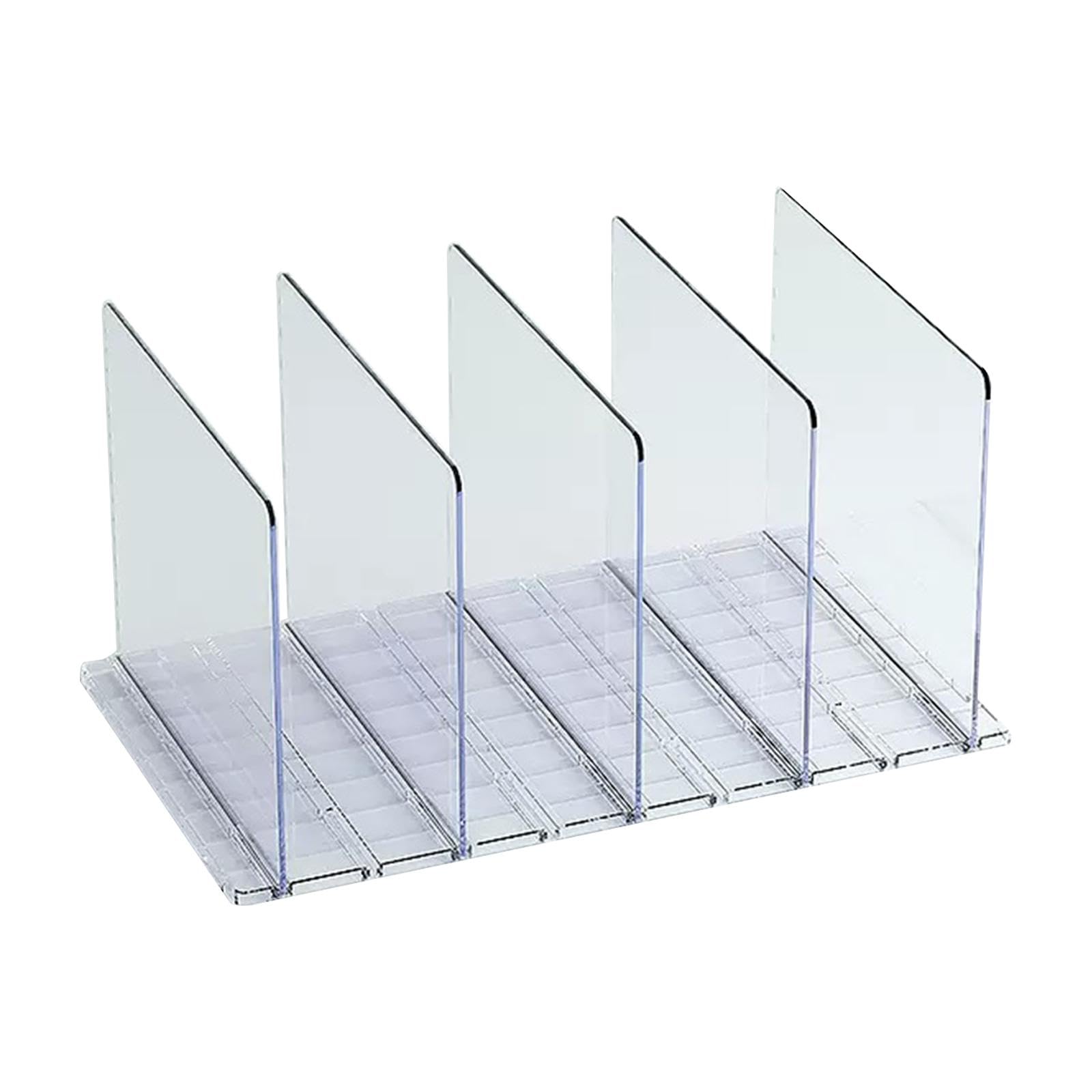 LeeQinersw Clear Closet Bag Storage Dividers Rack - Adjustable Acrylic Purse Organizer for Closet, Suitable for Wardrobes, Shelves, Dressing Tables, Divided Storage Space for Easy Organization