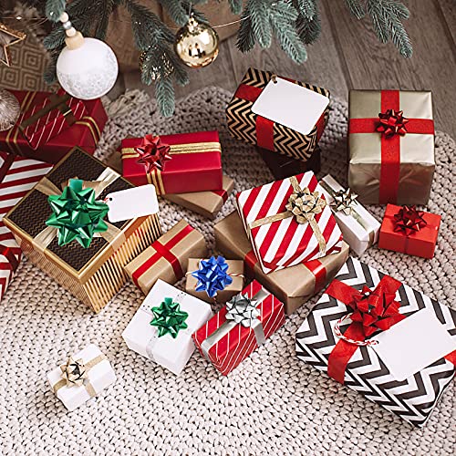 75Pcs Christmas Bows,Metallic Bows For Gift Wrapping,Assorted Christmas Gift Bow,Self Adhesive Christmas Bows,Star Bows Gift,Wreaths Wrap Bows,Presents Bow,There Are 5 Traditional Holiday Colors #TOP3
