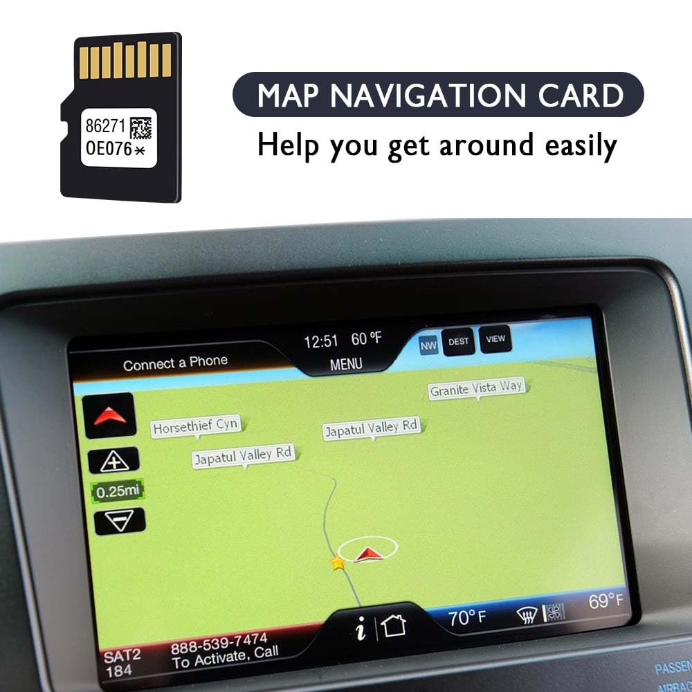Najnowsza wersja karty SD do nawigacji samochodowej, 86271-0E076 karta micro SD do samochodowego systemu nawigacji GPS, karty pamięci micro SD kompatybilne z Toyota 4Runner Avalon Camry Highlander