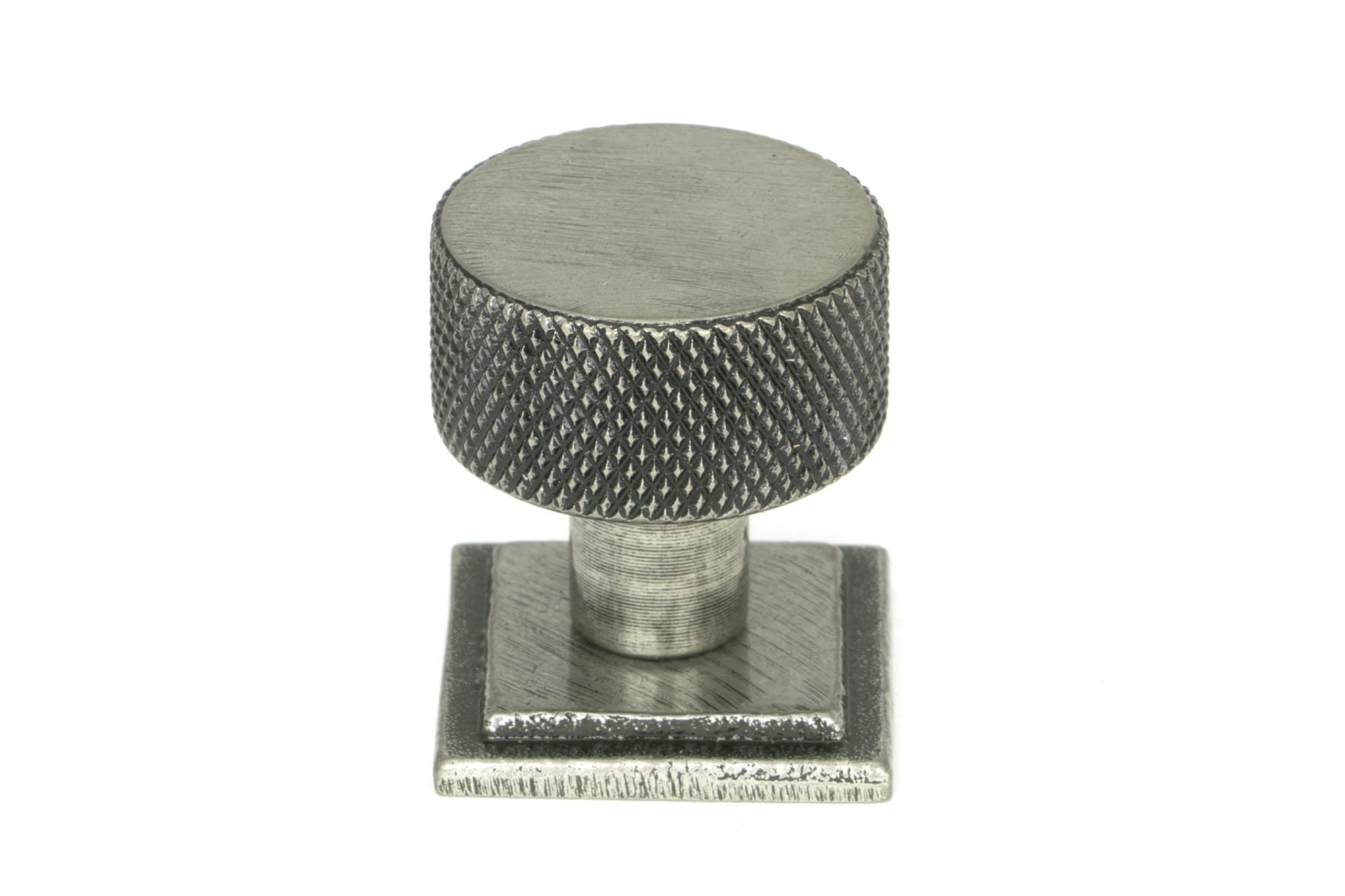 From The Anvil Rose Pewter Brompton Cabinet Knob - 25Mm (Square)