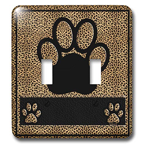 Interruptor multicolor de guepardo 3dRose lsp_25907_2 para pared 2