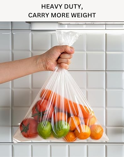 Miniatura 8 de 247 Bags  Rollo de bolsa de plástico para productos 700 bolsas pequeño y mediano sin BPA transparente alimentos verduras pan y más S- 79 x 118