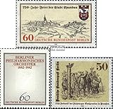 Gebiet: Berlin (West) Prophila Collection Berlin (West) 659,666,667 (kompl.Ausg.) 1982 Spandau, Philharmonie, Emigranten (Briefmarken für Sammler) Musik / Tanz