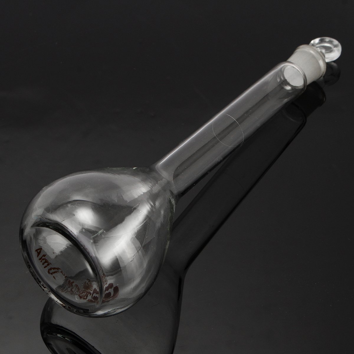 Fiole Jaugée En Verre Borosilicaté Transparent, 100 Ml, Avec Bouchon