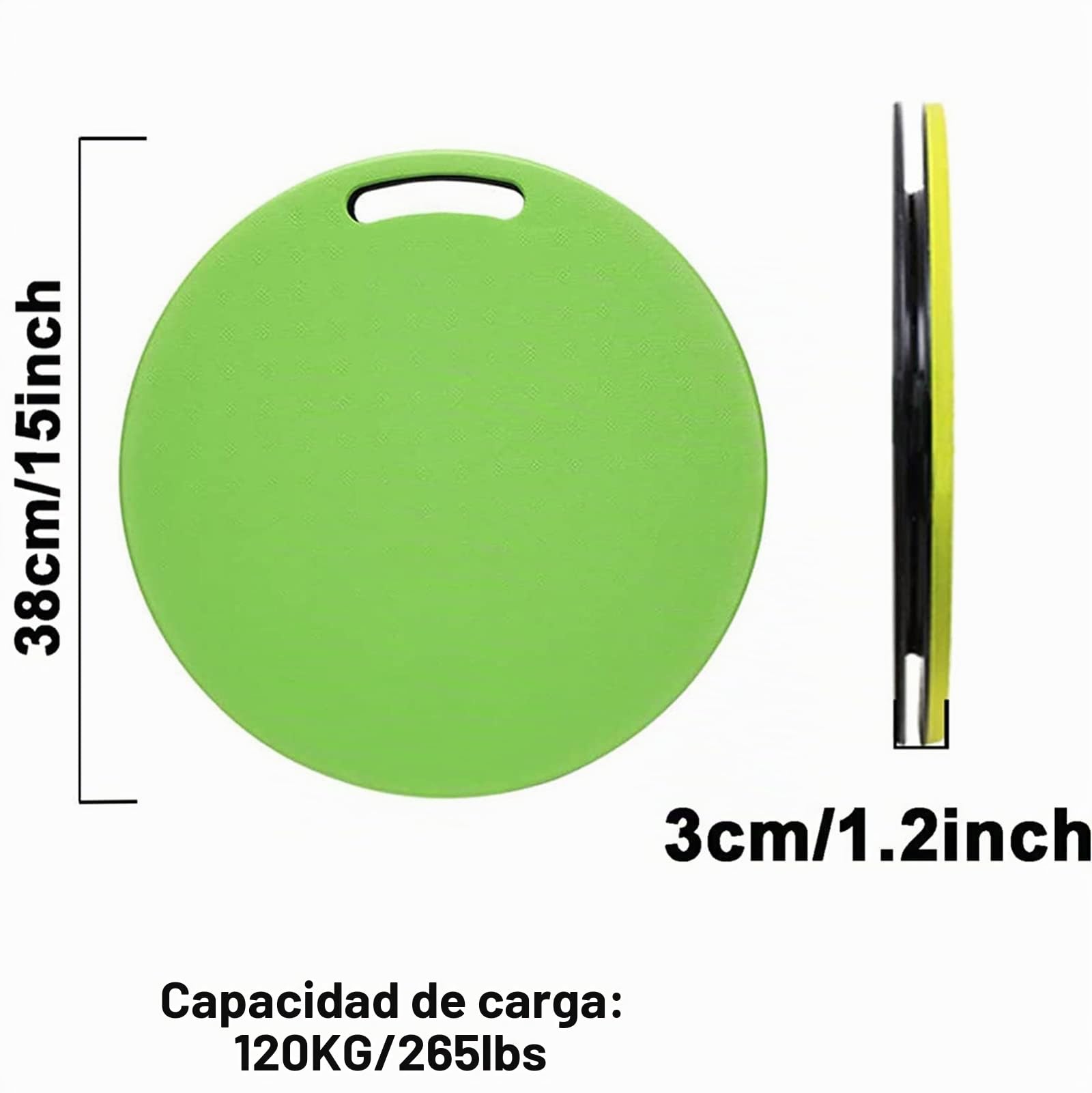 Disco de transferencia y pivote, dispositivo de transferencia de peso antideslizante de 15" de diámetro y ayuda para la movilidad con rotación de 360 grados para giros, transferencia cambio dirección