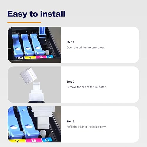 Miniatura 5 de 32XL 32 XL Botellas de repuesto de tinta compatibles con impresoras HP Smart Tank 7301 7001 7602 6001 5101 5102 Plus 651 551 455 457 450 2 negro