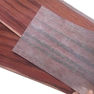 Natural Redwood Thin Skin Veneer Sheets - 0.25mm Thick, 2.5x0.16 Meter - Ideal for Speaker Cabinets, Guitars, Musical Instruments, Home Décor, Car Interiors, Walls, Doors, & Furniture