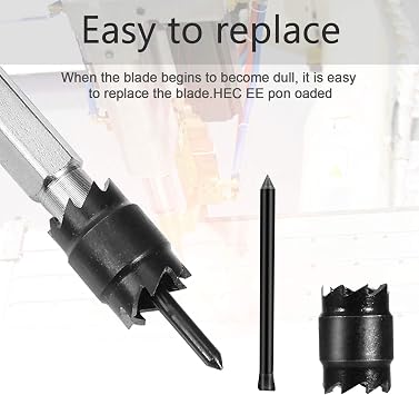 14-Pack Spot Weld Cutter Sets Double Sided, 3/8 HSS Spot Weld Cutter Remover Drill Bits Hex Sheet Metal Hole Cutter Remover for Power Drill Spot Welding