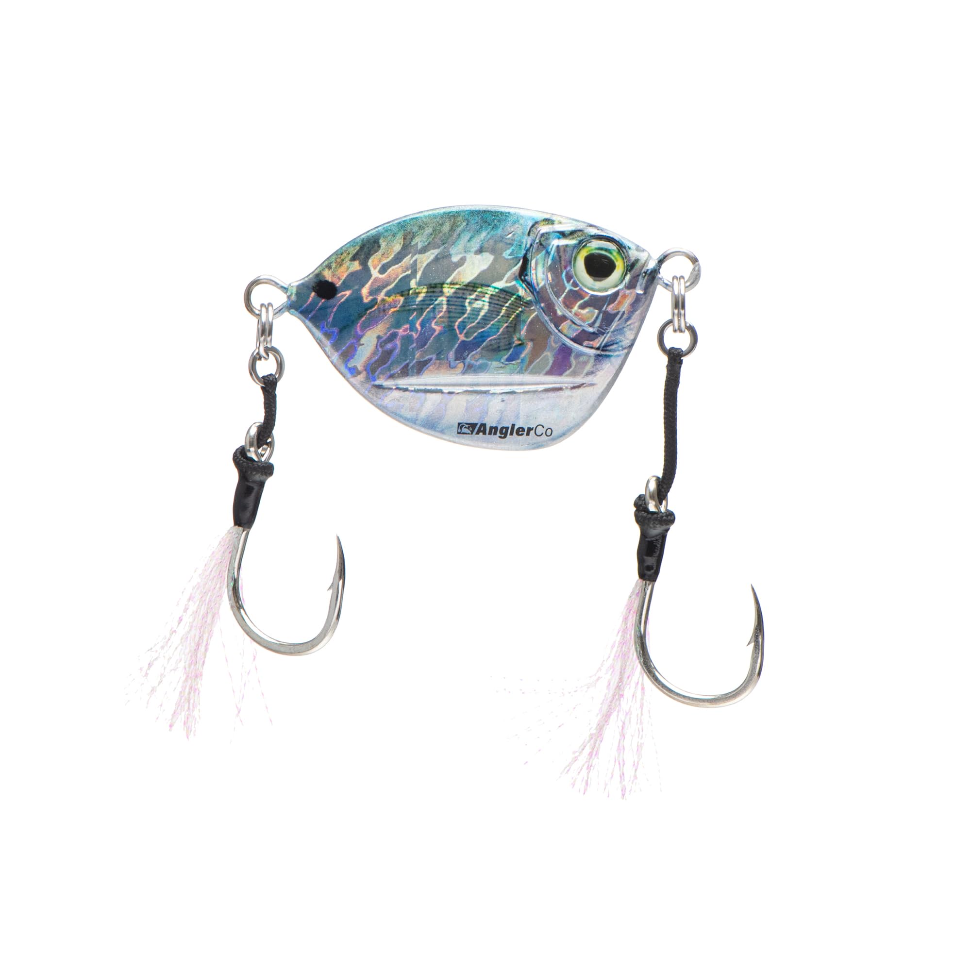 AnglerCo Imposter Jig, Hornbelly Color, Glow-in-The-Dark Slow Pitch Fishing Lure, Glow in The Dark