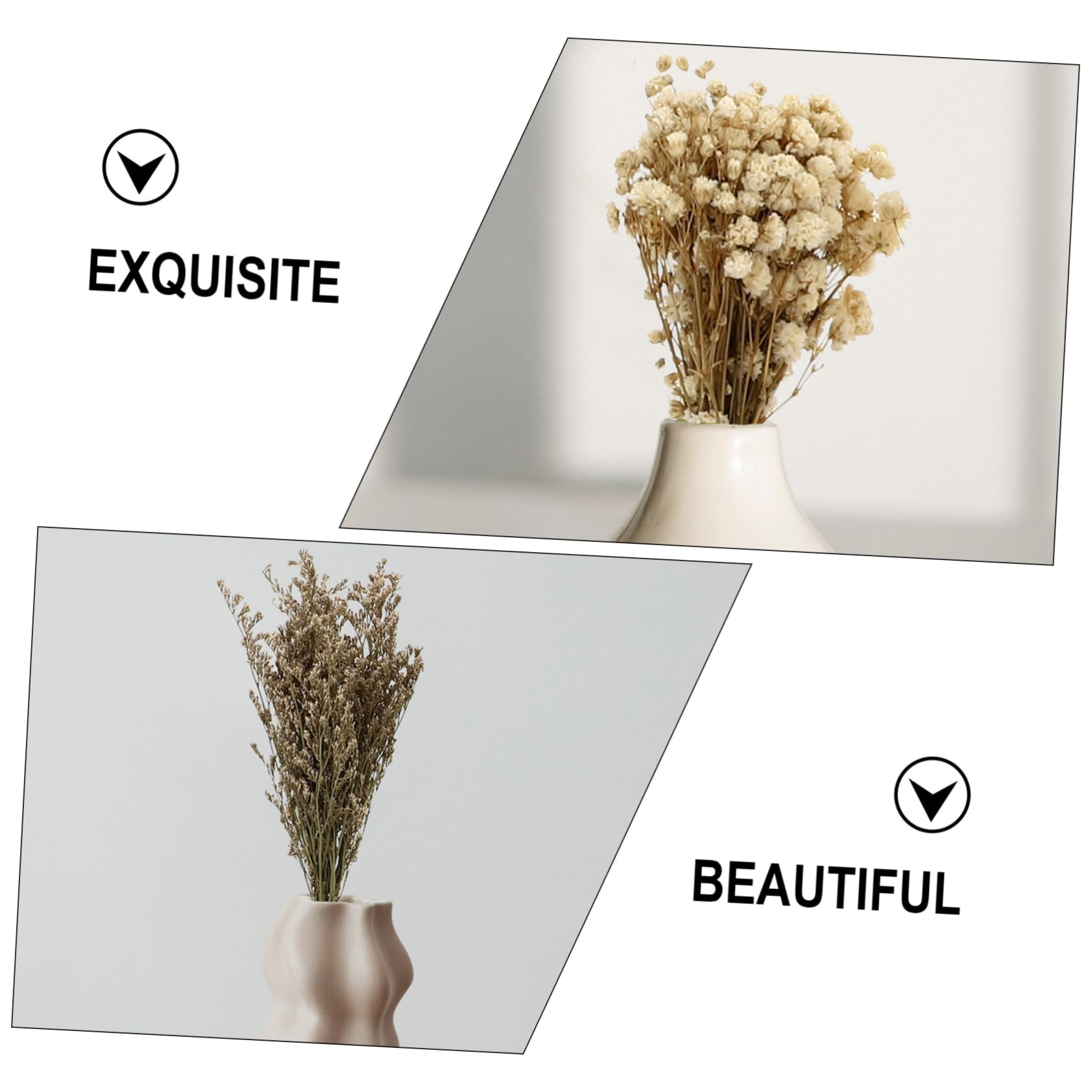 Alipis Lot De 5 Bouquets De Fleurs Séchées pour Salon 6 Pièces X 5 Couleur Aléatoire