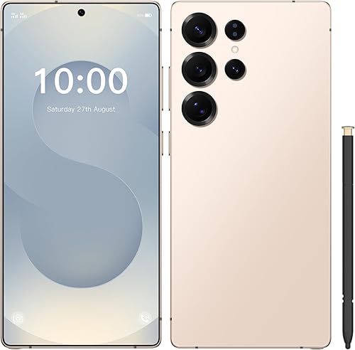 Teléfono desbloqueado C25U, teléfono inteligente de 8 GB+256 GB, pantalla de 7.2 pulgadas con teléfono celular Android 14, procesador Octa-core,