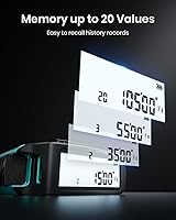 Vista 7 de MiLESEEY Cinta Métrica Láser Digital DT20, Herramienta de Medición Láser de 130 Pies, Cinta Métrica Digital de Fácil Lectura de 16 Pies Retráctil