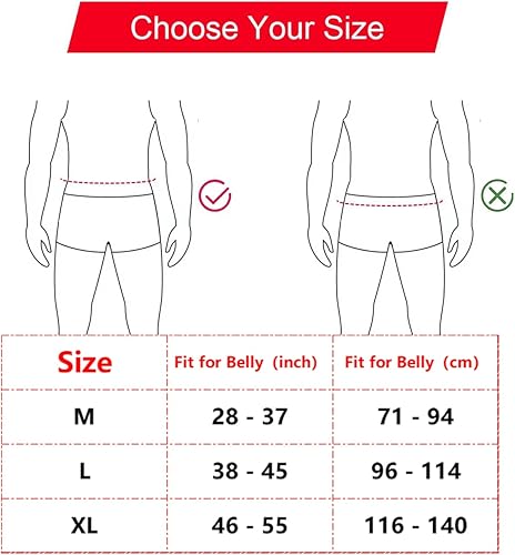 Miniatura 3 de NUPERT Cinturones de correa para el vientre para hombres o mujeres ocultos  Compatible con Gun Smith and Wesson Bodyguard, Glock 19, 17, 42, 43,