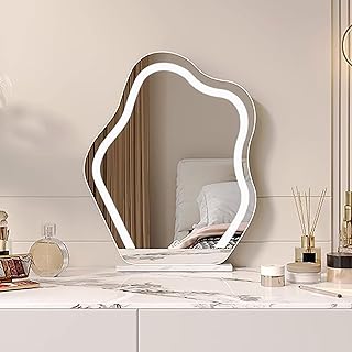 Espejo de tocador de escritorio con luces, es...