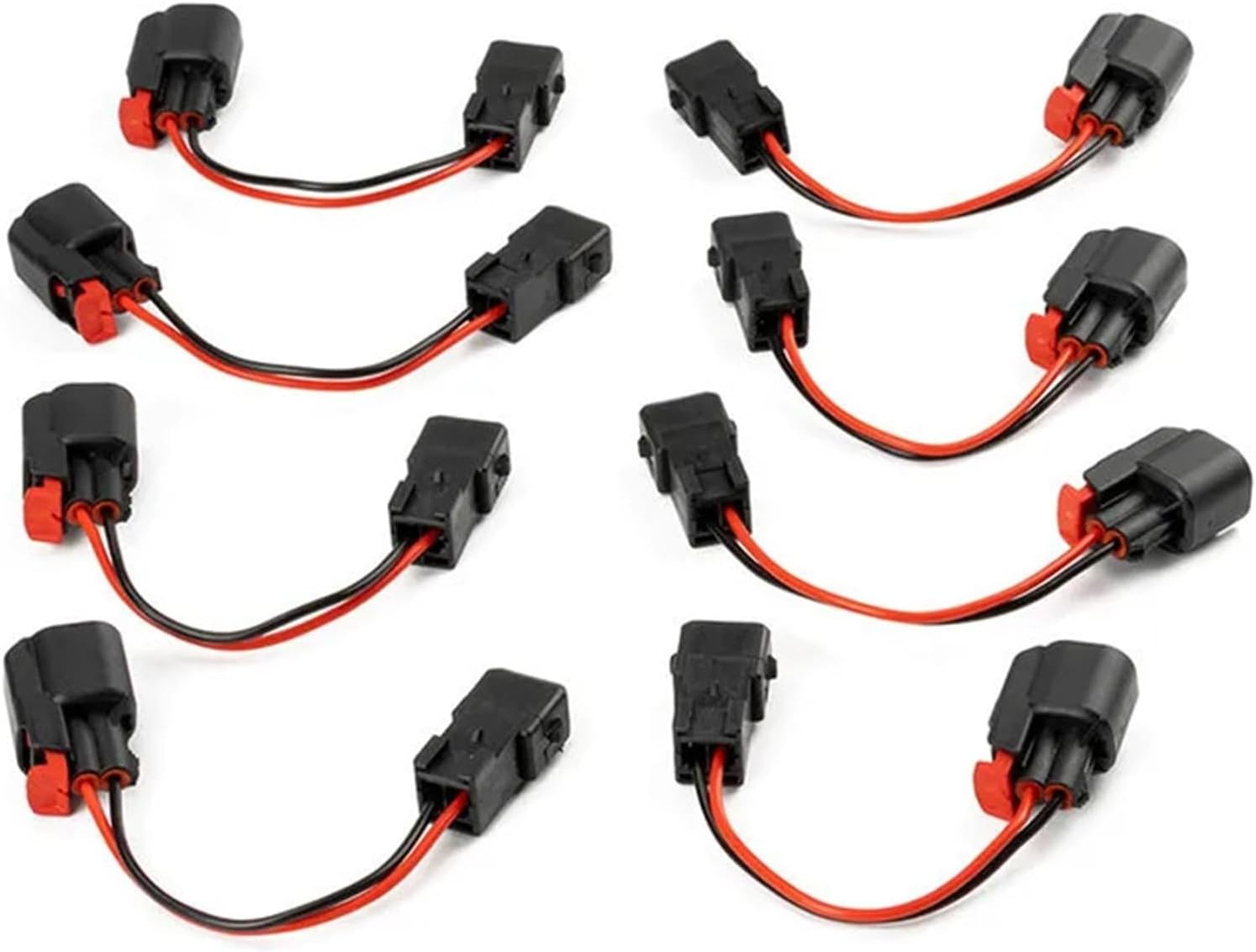 8PCS LS1 EV1 to EV6 USCAR adapter Adapts LS2 LS3 LSX LT1 Fuel Injector Auto Connector Engine Wire Harness Cable