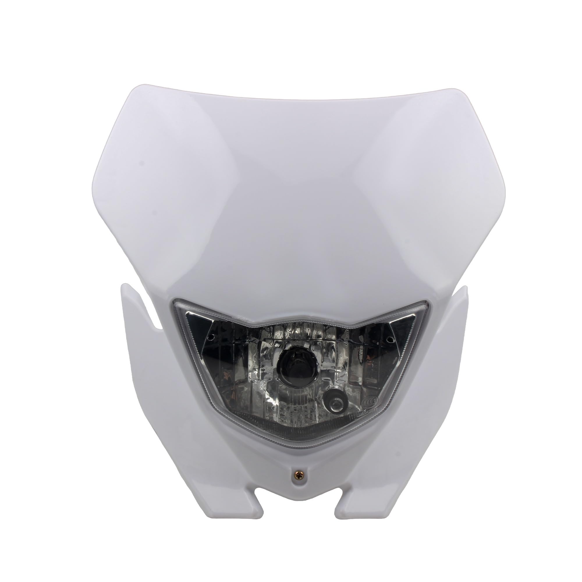 Universale Faro Anteriore Moto LED Carenatura Piastra Faro Per WRF250 400 426 450 MASCHERA FARI(White)