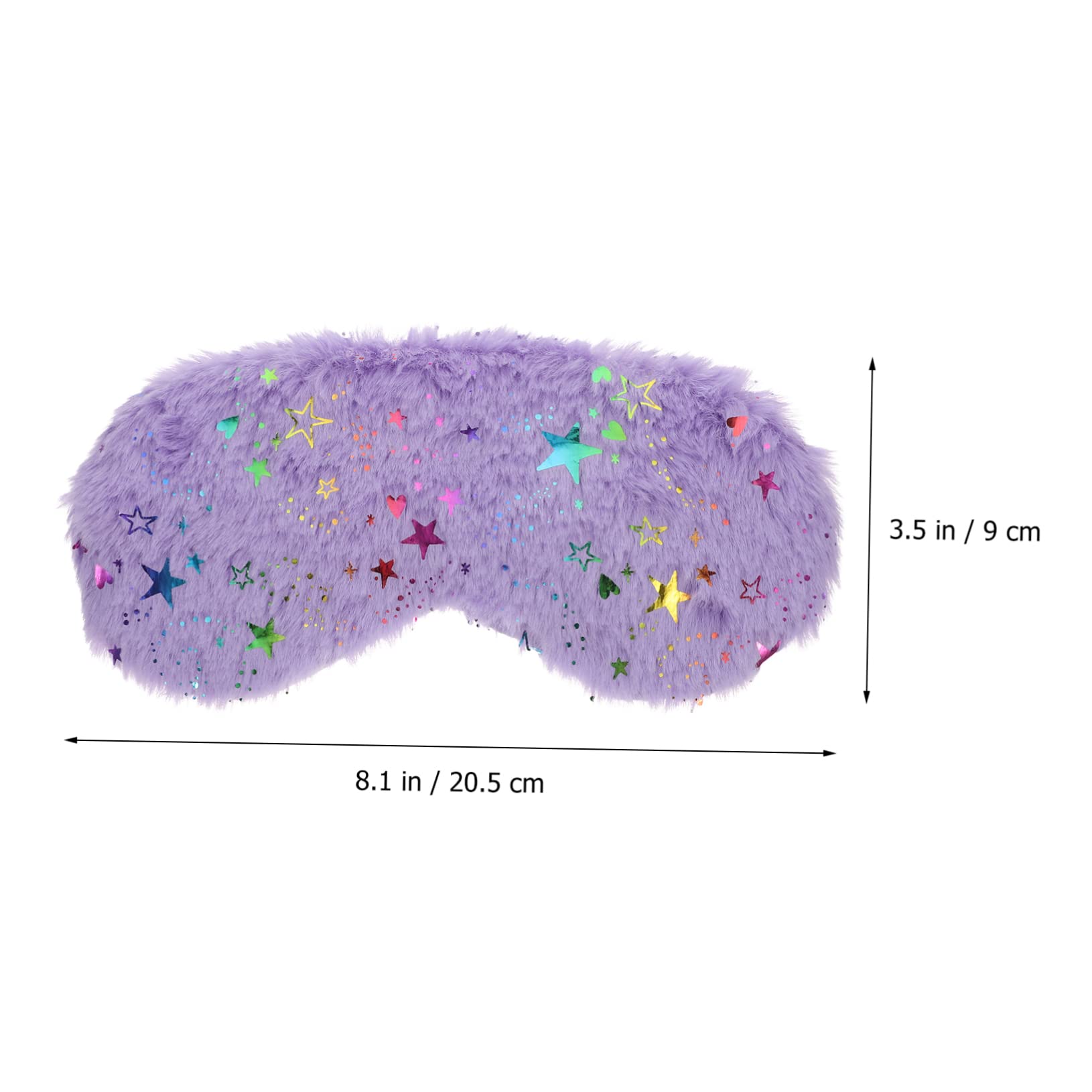 GLEAVI 3er-sets Schlaf-augenmasken Aus Plüschmaterial Zum Schlafen Mit Sternendruck Lichtblockierende Augenmasken 4 Stück * 3