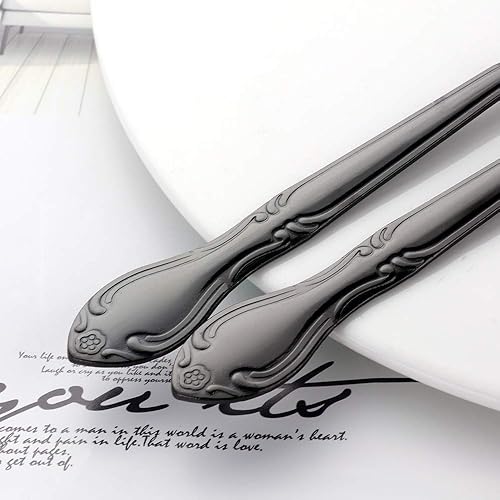 Miniatura 531 de Juego de 12 cucharas de café, mini cucharas de café, cucharas de espresso de acero inoxidable, cucharas pequeñas para postre, té, aperitivo, 4.6