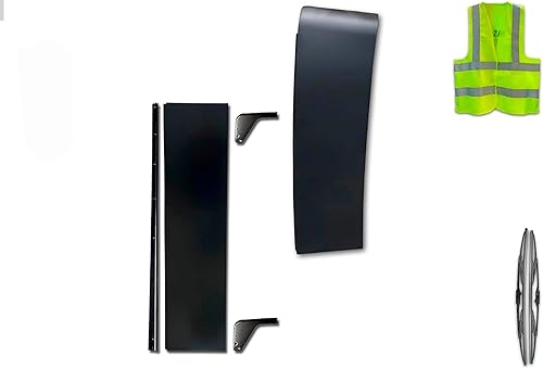 Kozak Juego de par de carenado inferior y superior de cabina de cabina, lado derecho (pasajero), compatible con el logotipo Kenworth T680 Plus, 2