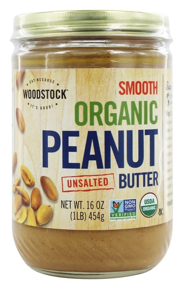 Woodstock Farms - Organic Peanut Butter Smooth Unsalted - 16 oz.