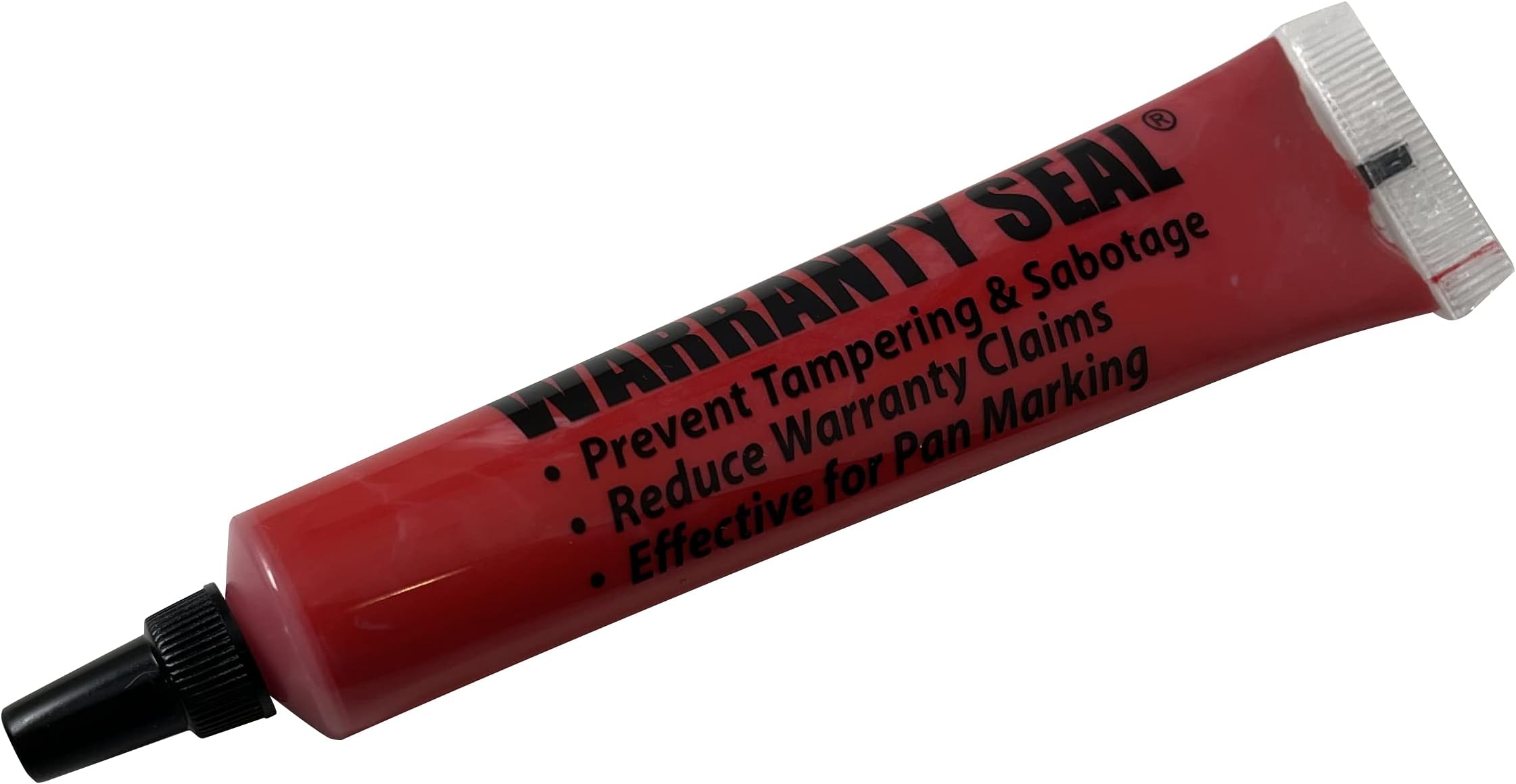 Sherco-Auto Red Tamper Proof Cross Check Repair & Maintenance Warranty Seal 1.8 Oz Squeeze Tube Paint Marker - 1 Tube - Made in USA