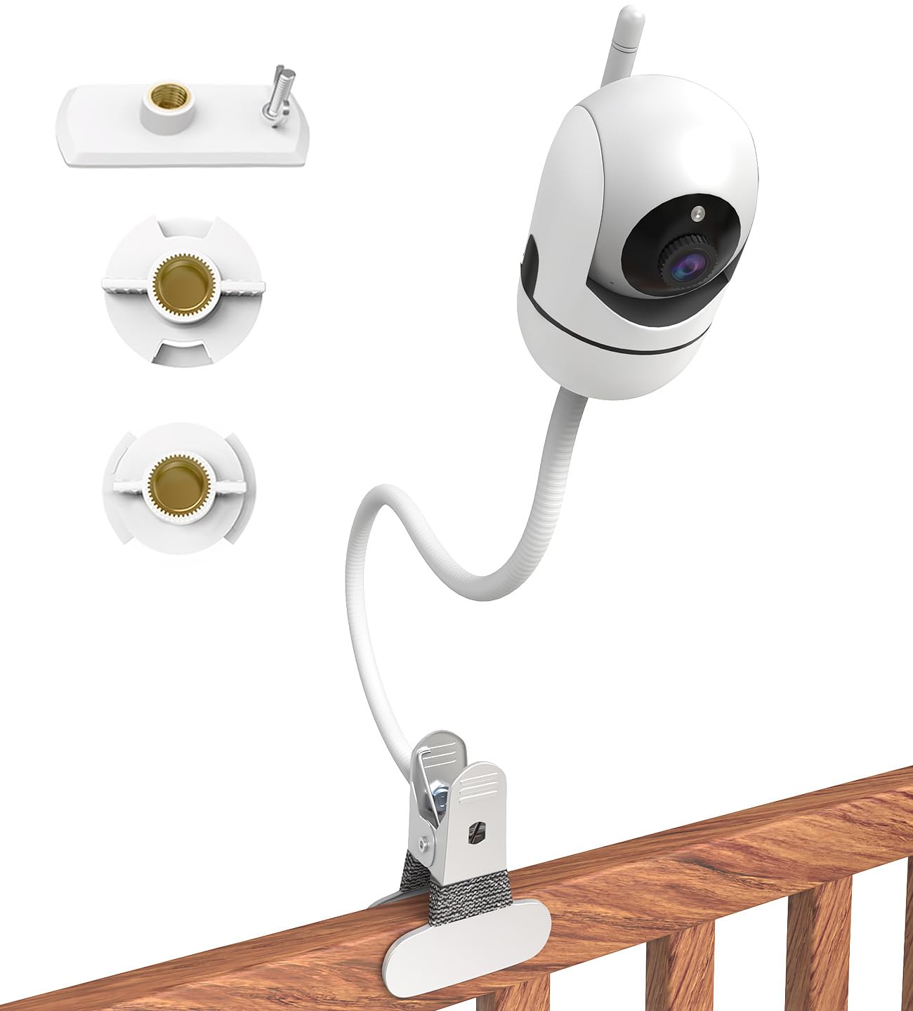 Yaekea babyphone halterung für halterung babyphone kamera Kompatibel mit Hello Baby HB6550 / HB65 / HB6560 / HB6340 / HB6339 / 1/4 Zoll Loch Baby Monitor Clip Mount für Hello baby kamera halterung