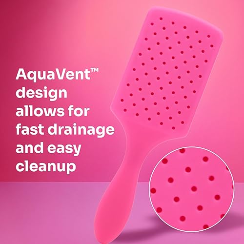 Miniatura 9 de Wet-Brush Paddle - Cepillo desenredante para cabello, color cielo, peine para mujeres, hombres y niños, húmedo o seco, elimina nudos y enredos,