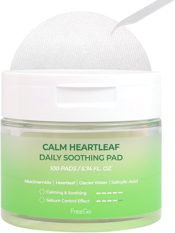 FreeGo Calm Heartleaf Daily Soothing Pad – 100 unidades