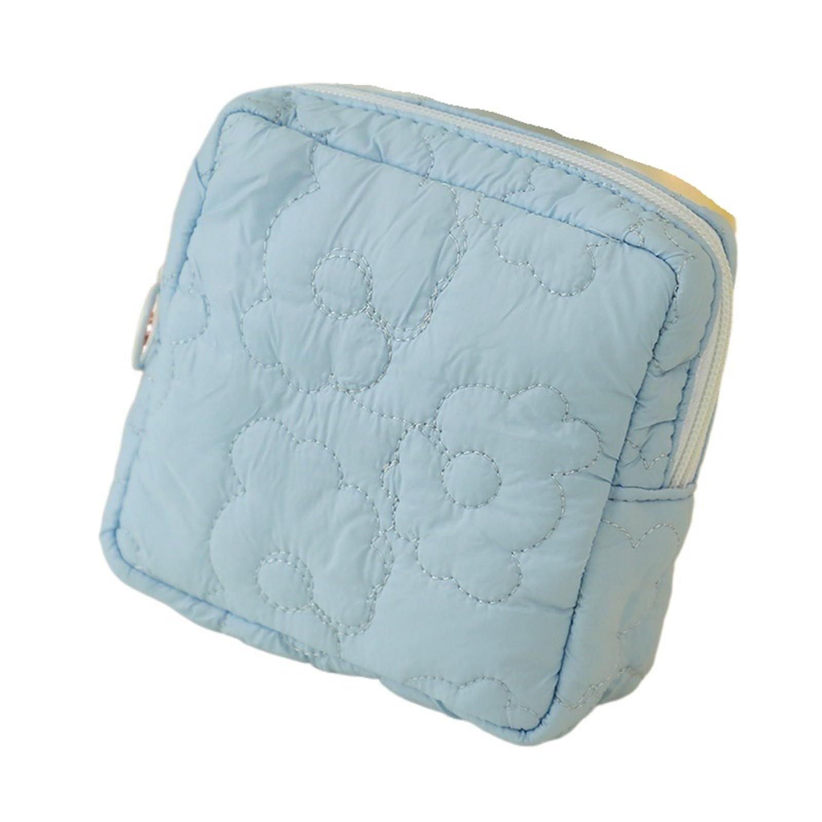Cloud Simple Sanitary Cotton Storage Bag Cute Portable Raw Large Capacity(Storage Bag Blue)