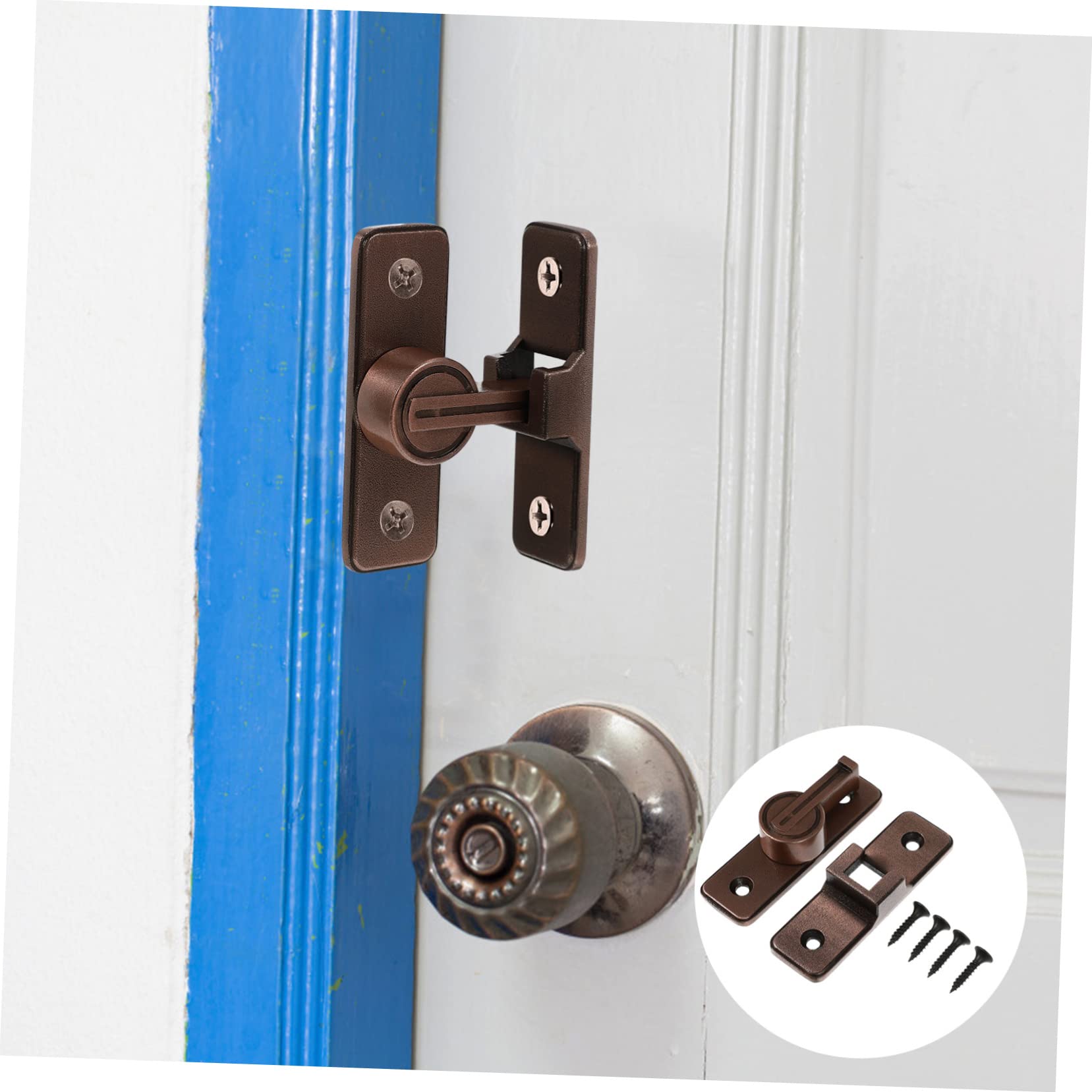 OSALADI 2pezzi Chiavistello Per Porta Scorrevole Luminosa Con Ingranaggio Gradi Serratura Per Sicurezza Di Finestre e Porte Installazione Facile e Resistente All Usura