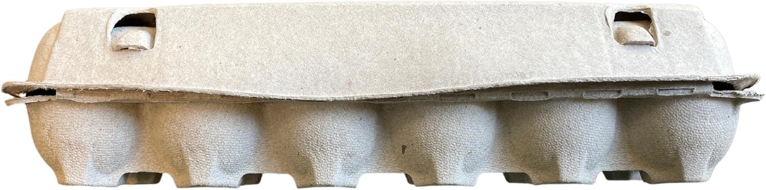 Natural Pulp Egg Cartons Securely Holds One Dozen Eggs or Use for Crafting or Sell Your Large Eggs (24)