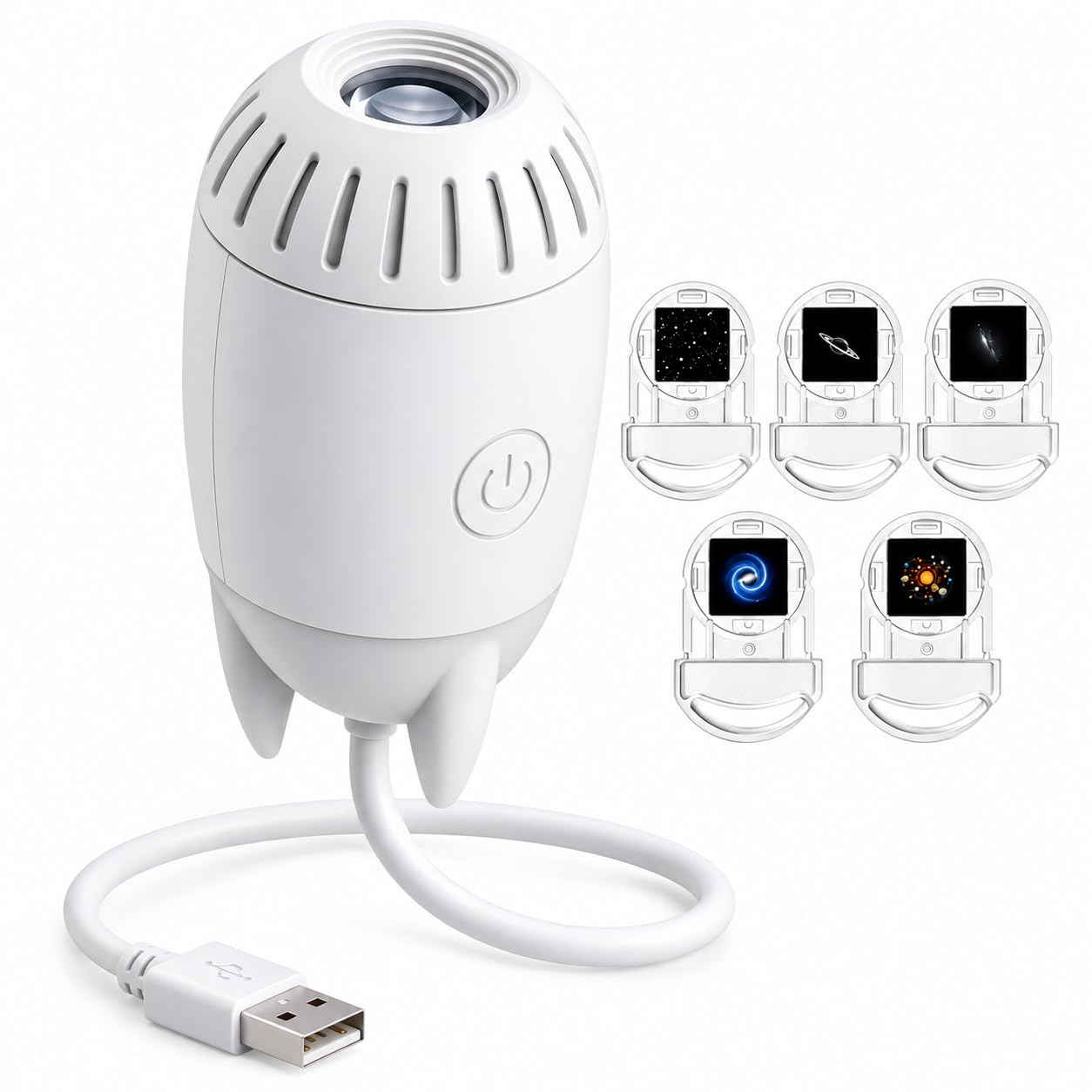 Generic Dear Enterprise Star Projector Lamp for Kids, White - Image 1
