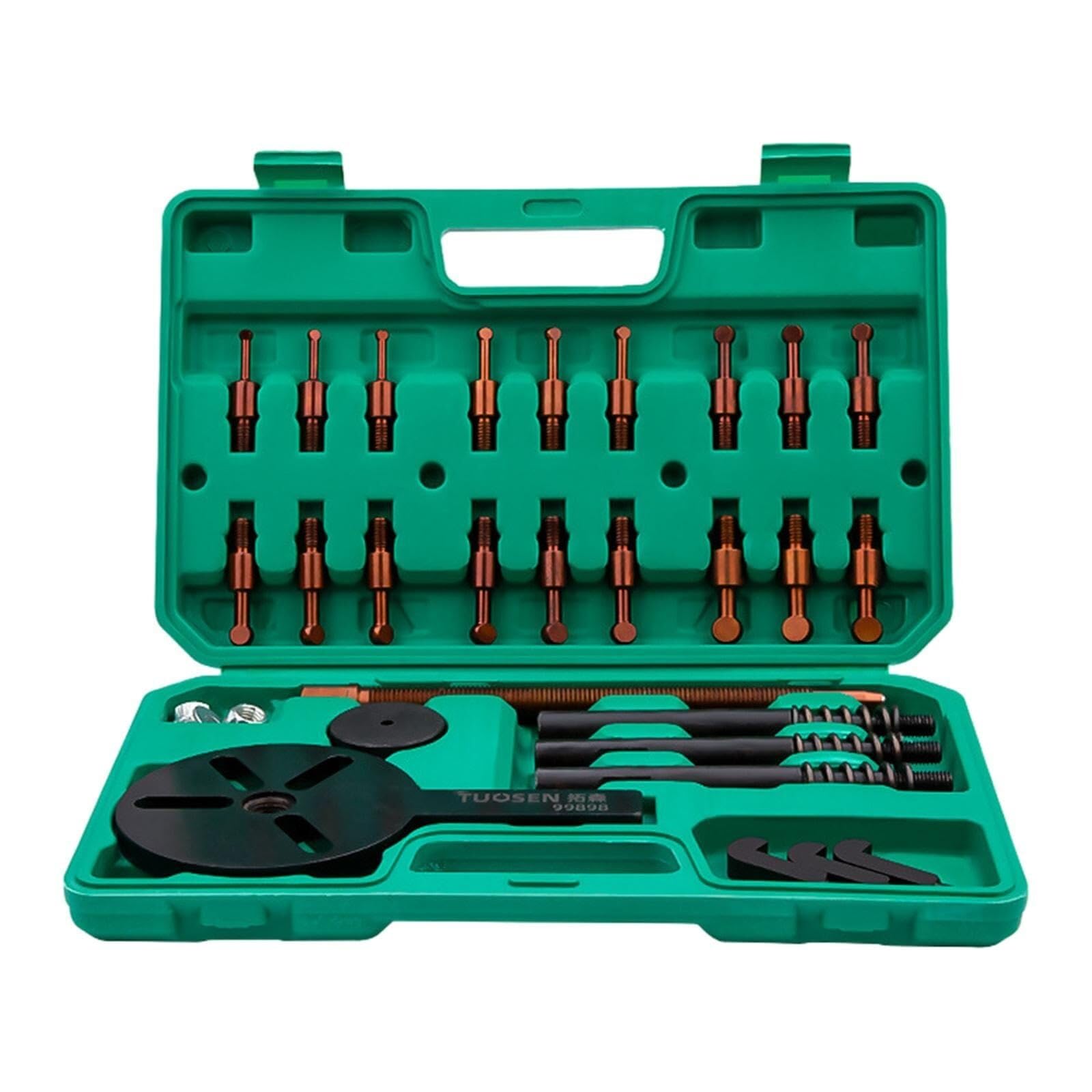 Tool Chest 18-in-1 Bearing Puller Set 3-Jaw Hook Puller Multifunctional Bearing Removal Tool for Harvester Mechanical Toolbox