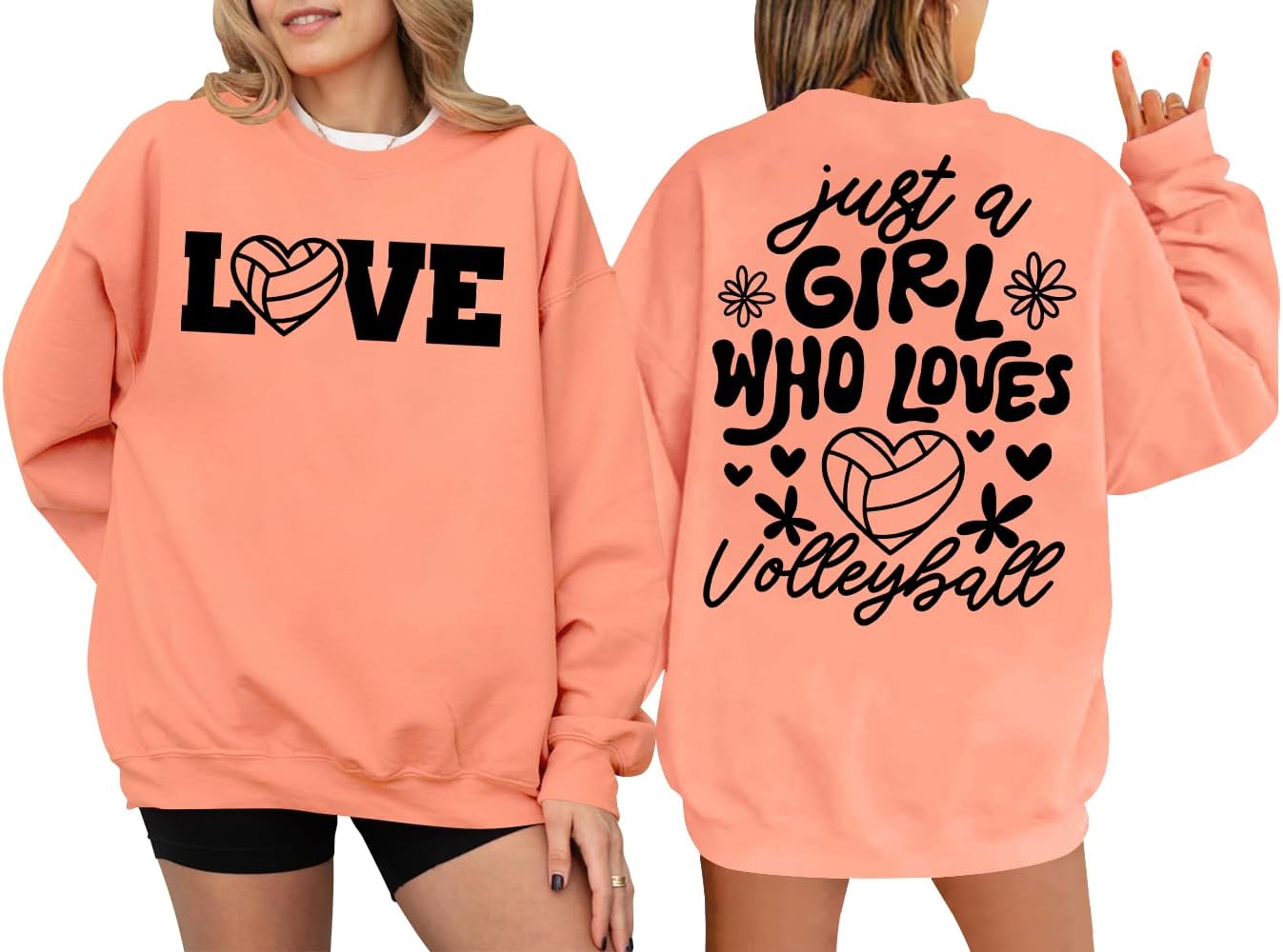 Just A Girl Who Loves Volleyball Sweatshirt Women, Just A Girl Who Loves Volleyball Hoodie