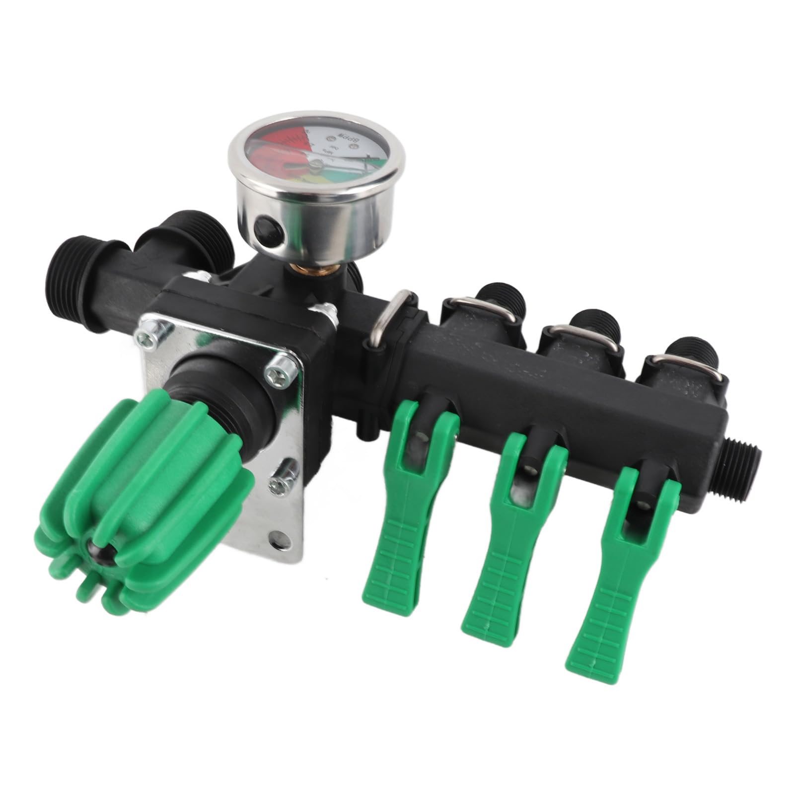 Válvula de control del rociador agrícola de 3 vías Divisor de agua de latón pesado para el de pulverización de agricultura 1/2 "NPT Enutlet con palanca ergonómica resistente a