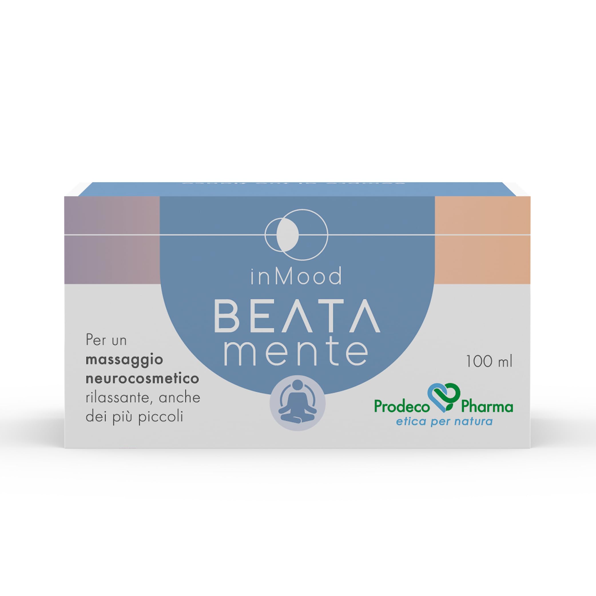 Prodeco Pharma INMOOD BEATA MENTE Crema Corpo Sensoriale 100 ML - Per un Massaggio Neurocosmetico Rilassante, anche dei più Piccoli