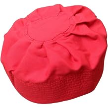 TheKufi Gray Cotton-Blend Pleated Top 3.5in Tall Fabric Kufi Prayer Cap Beanie